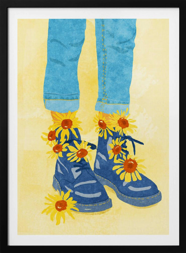 Sonnenblumenspaziergang | Poster