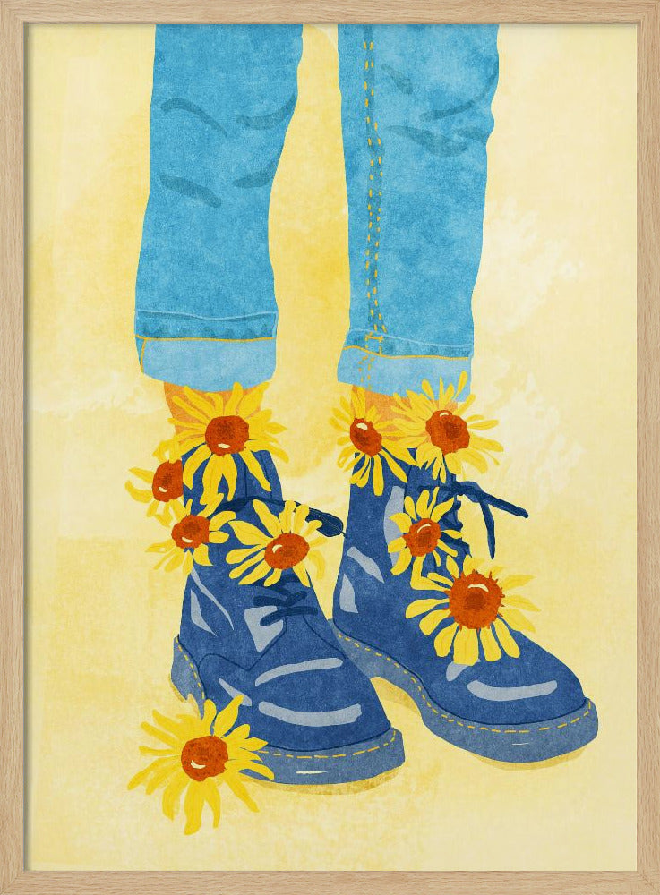 Sonnenblumenspaziergang | Poster
