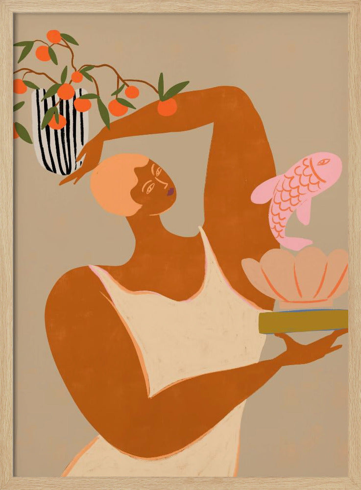 Fisch und Orangen | Poster