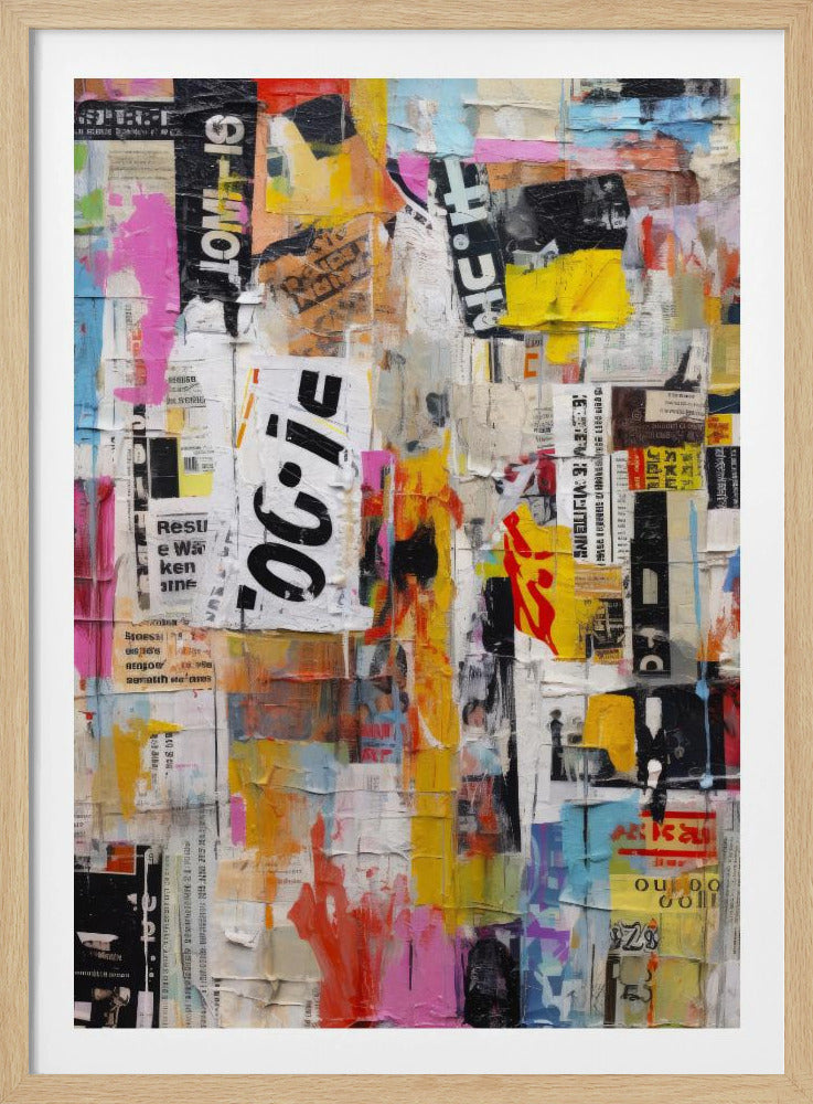 Urban Collage Burst | Poster