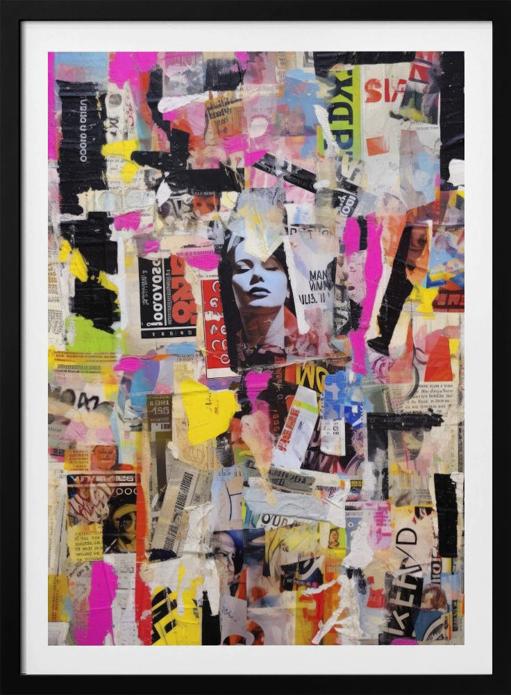 Lebendige Collage-Echos | Poster