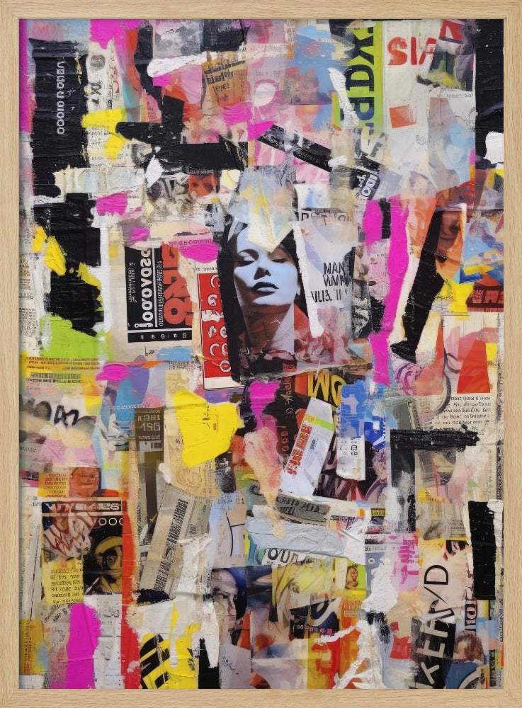 Lebendige Collage-Echos | Poster