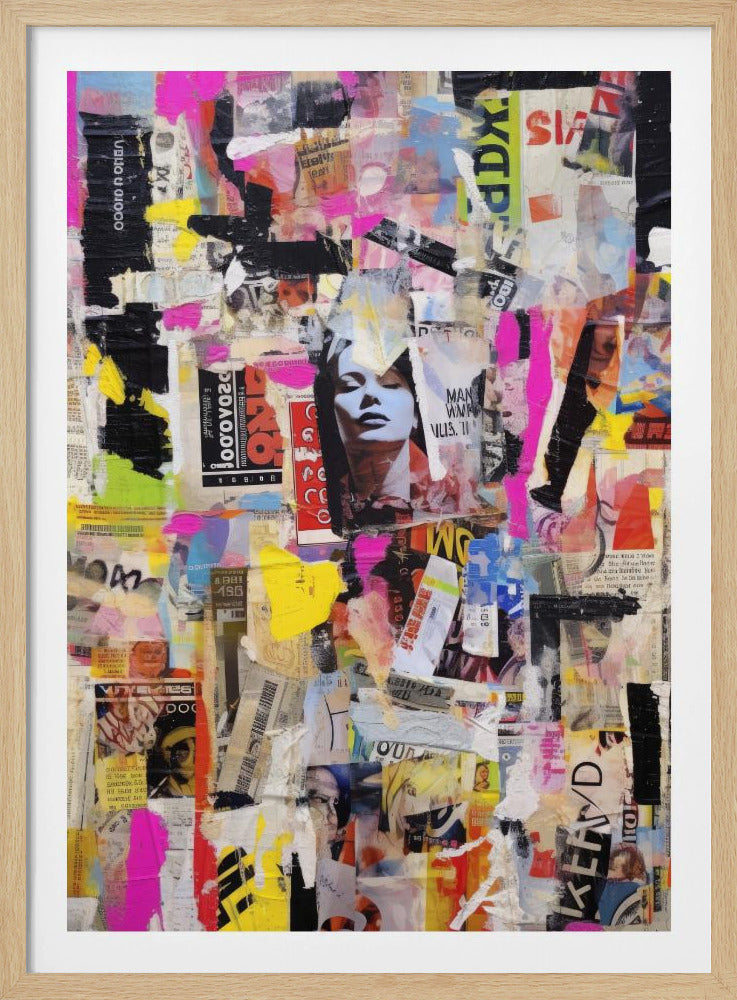 Lebendige Collage-Echos | Poster