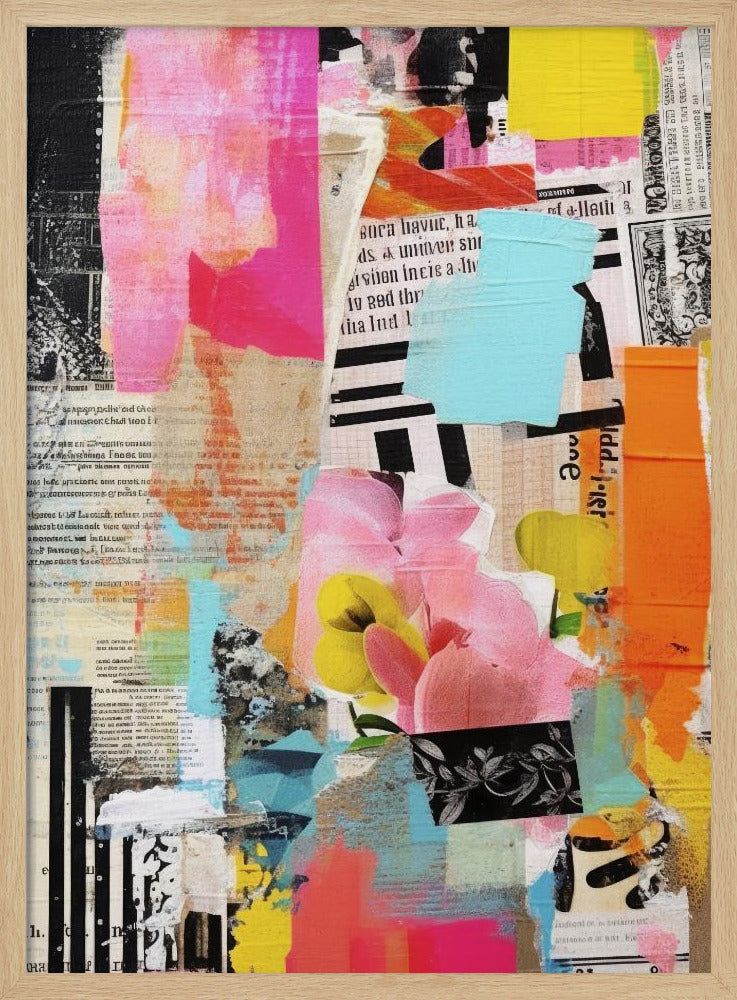 Urbane Blumencollage | Poster