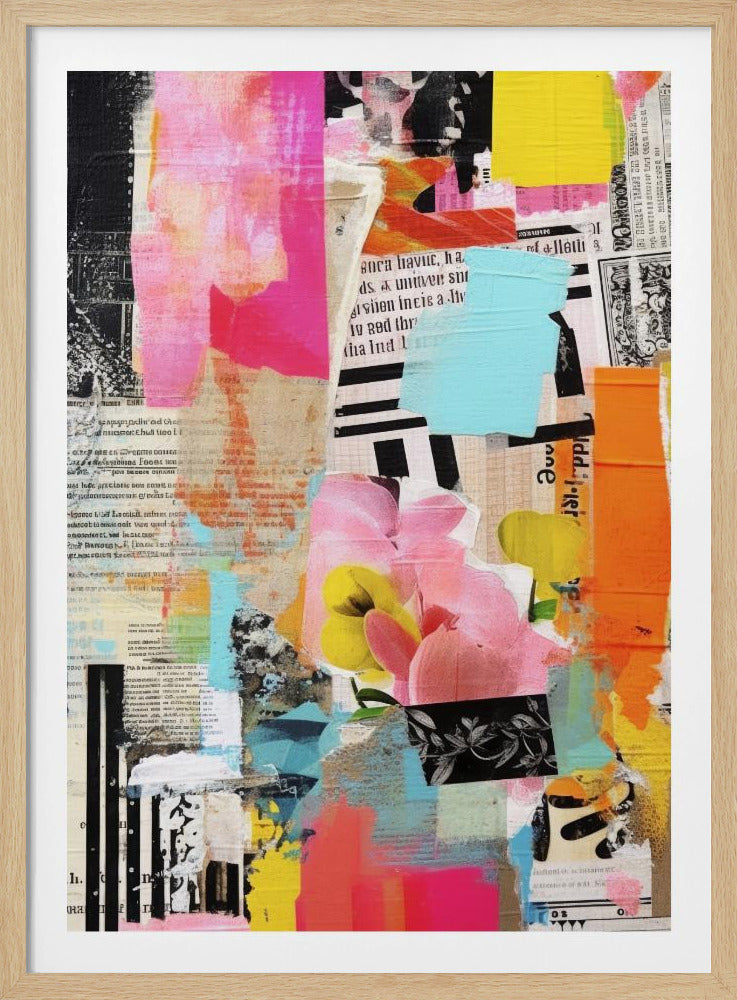 Urbane Blumencollage | Poster