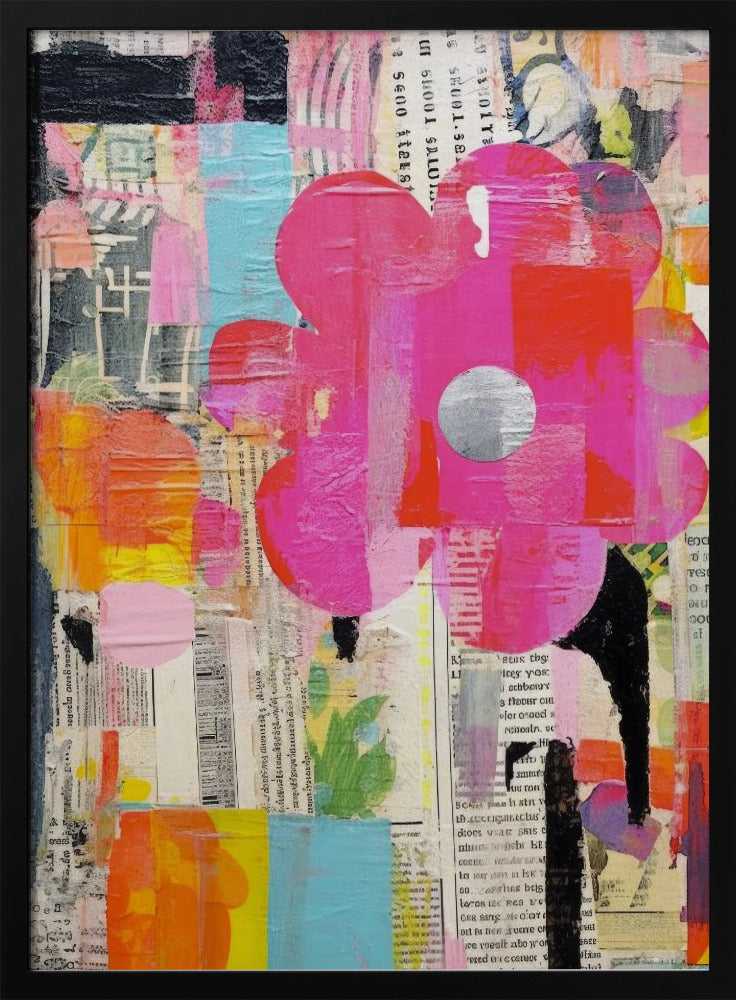 Lebendiger Collage-Traum | Poster