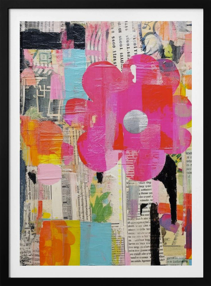 Lebendiger Collage-Traum | Poster