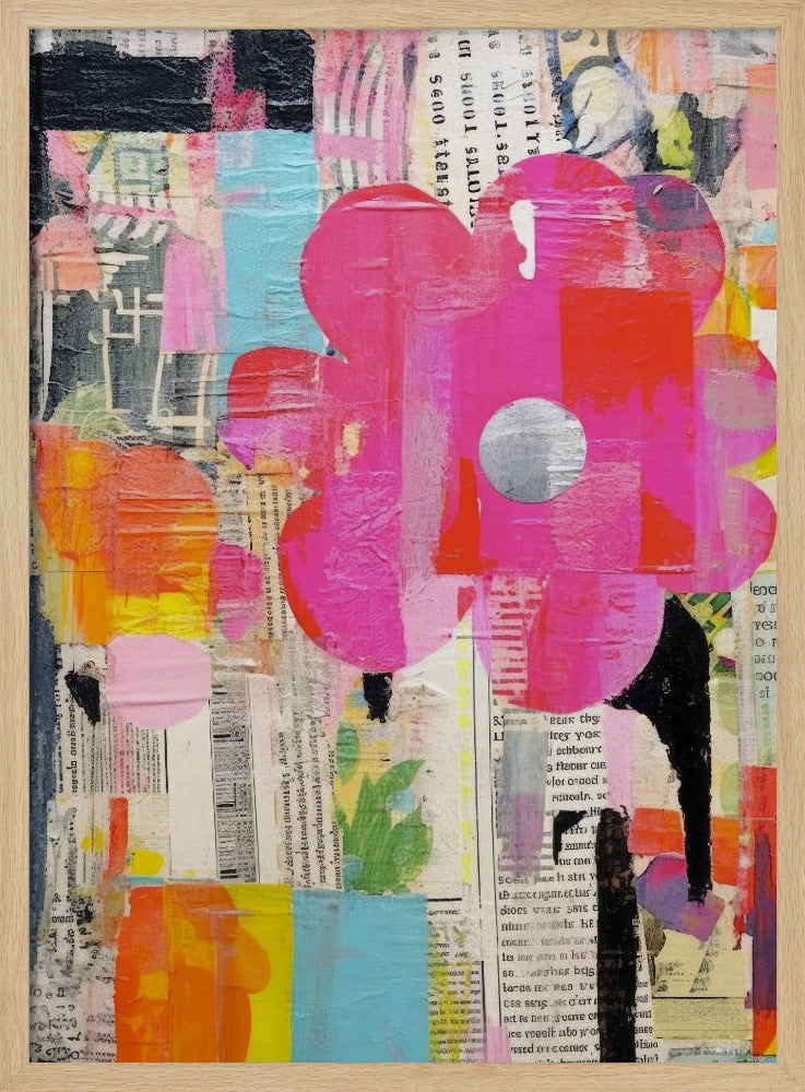 Lebendiger Collage-Traum | Poster