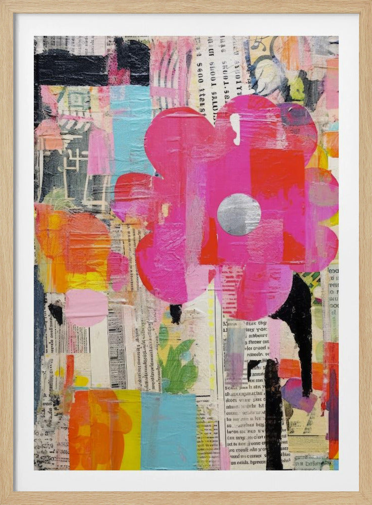 Lebendiger Collage-Traum | Poster