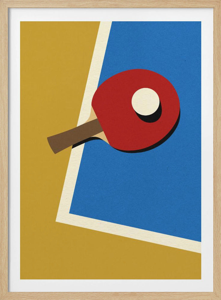 Tischtennis Team Rot | Poster