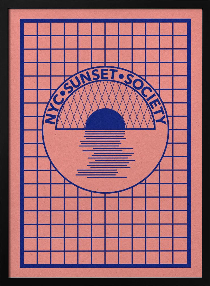 NYC Sunset Society Blau | Poster