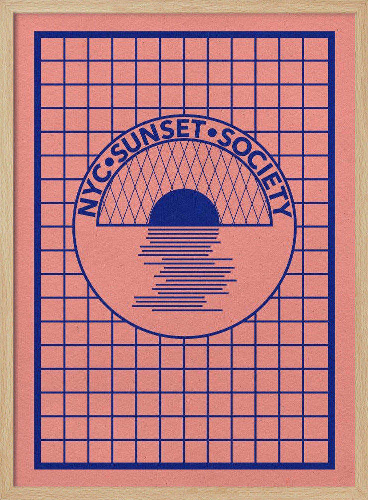 NYC Sunset Society Blau | Poster