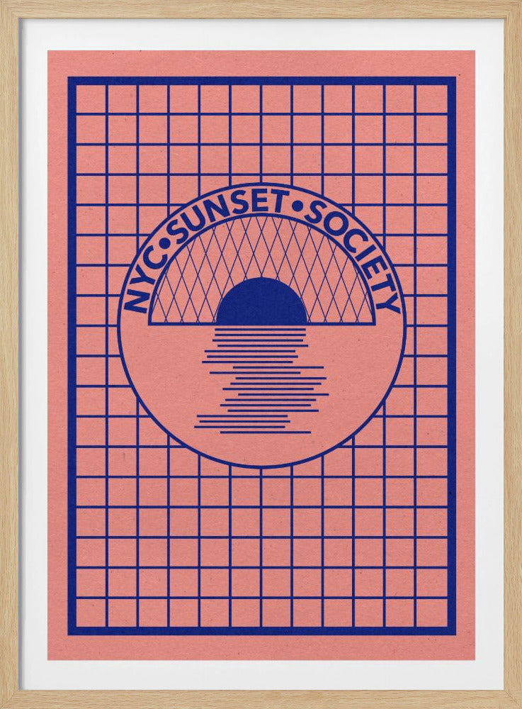NYC Sunset Society Blau | Poster