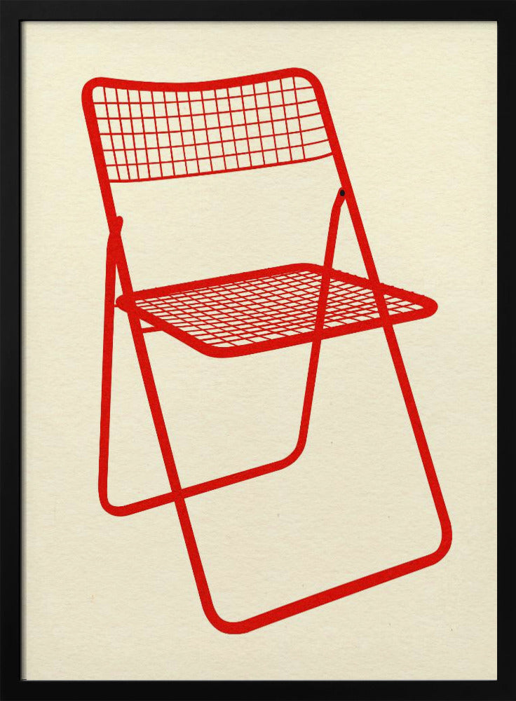 Ted Net Stuhl Rot | Poster
