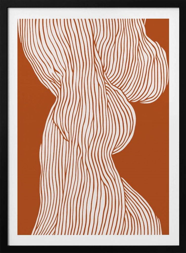 Geschwungener Linientanz | Poster