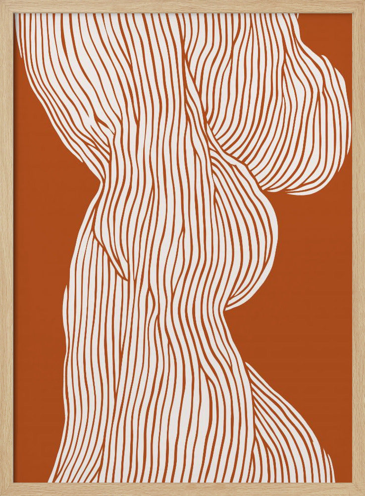 Geschwungener Linientanz | Poster