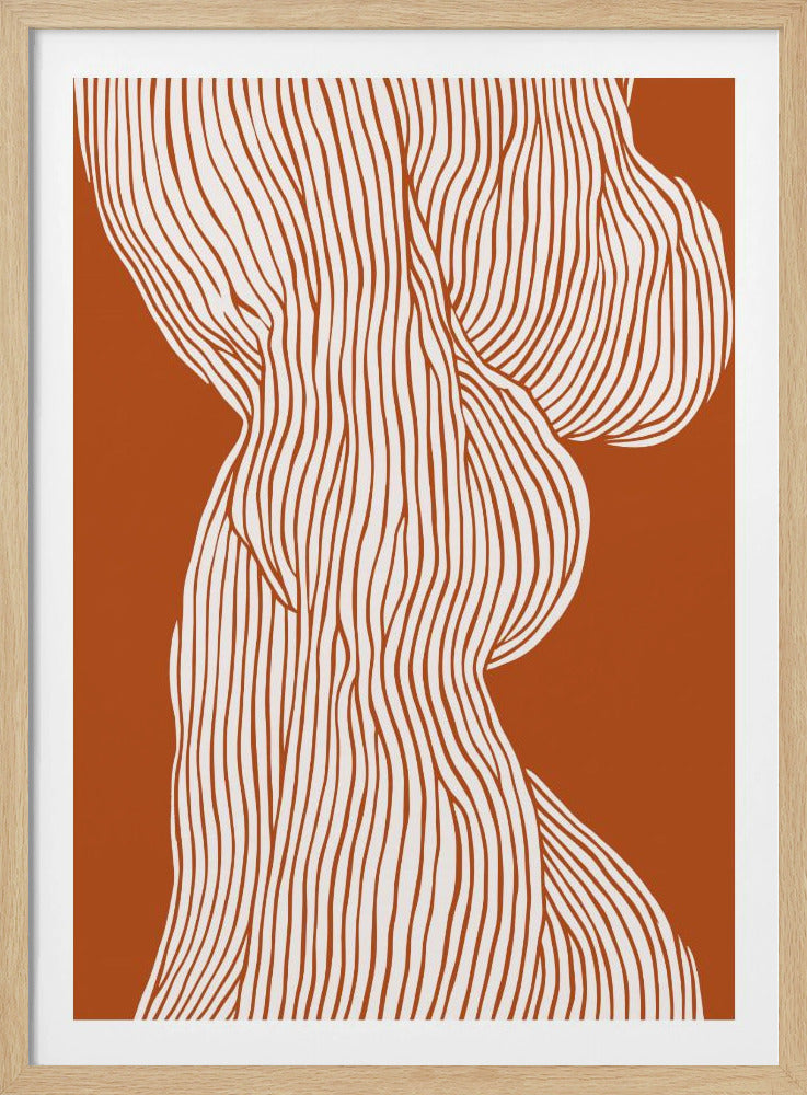 Geschwungener Linientanz | Poster