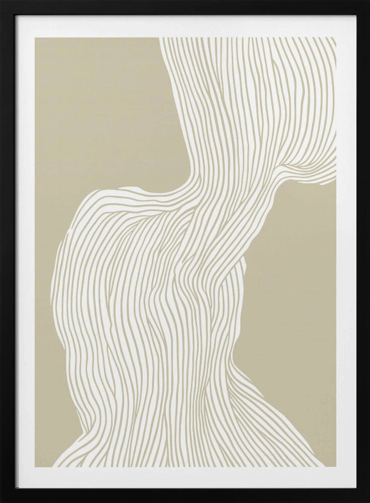 Fließende Linienlandschaft | Poster