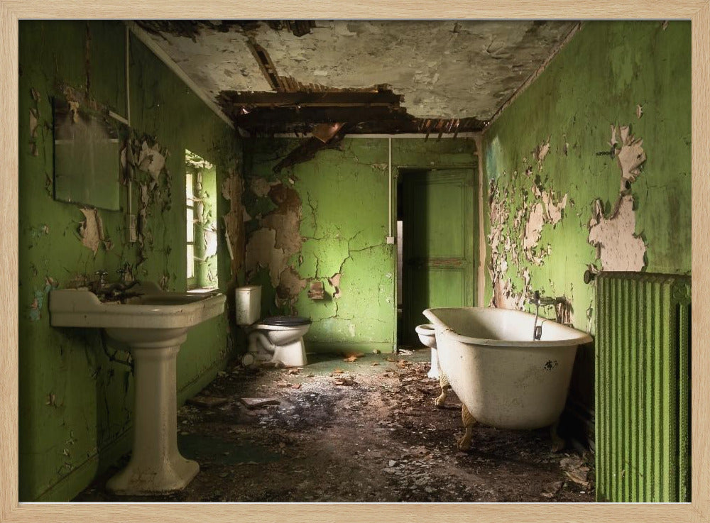 Grünes Badezimmer | Poster