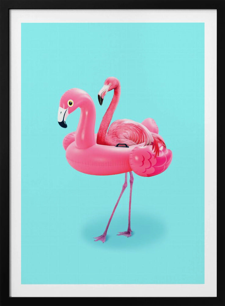 Flamingo im Resort | Poster