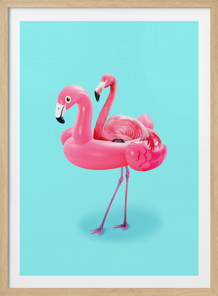 Flamingo im Resort | Poster