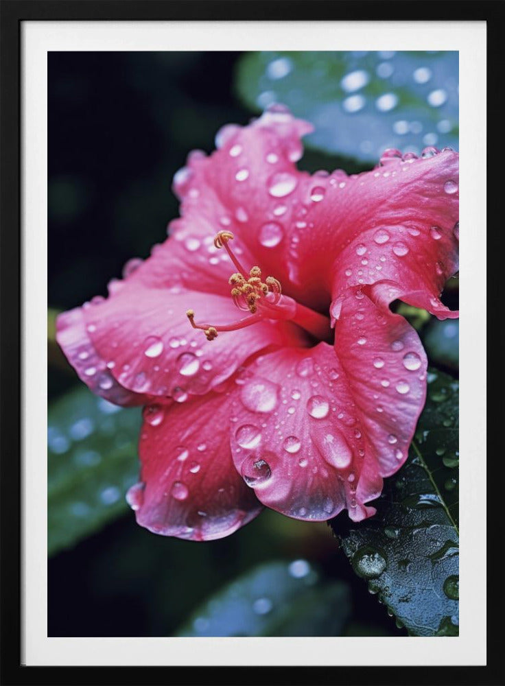 Blütenblätter im Regen | Poster
