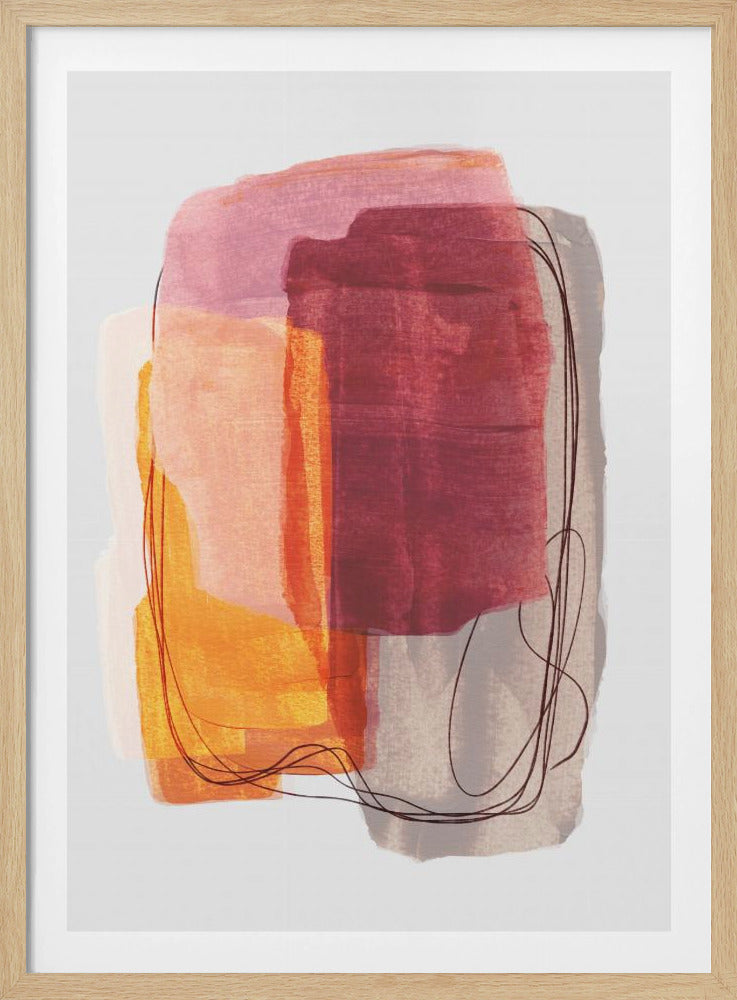 Abstract Brush Strokes 51 | Poster