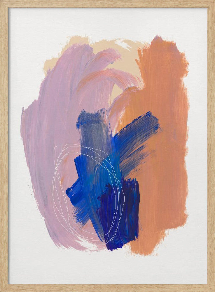 Abstract Brush Strokes 90 | Poster