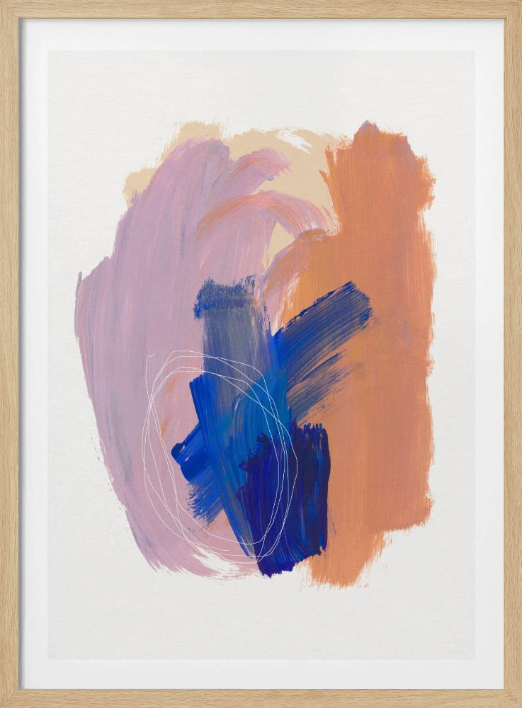 Abstract Brush Strokes 90 | Poster
