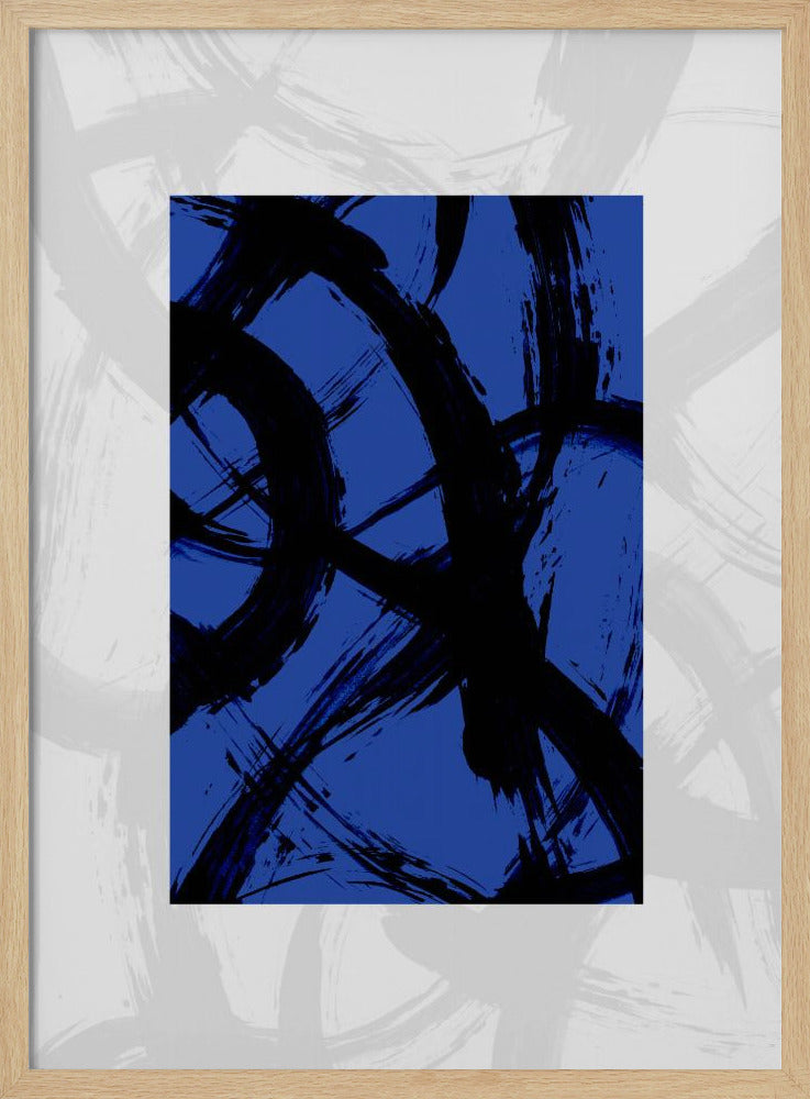 Abstract Brush Strokes 98Y | Poster