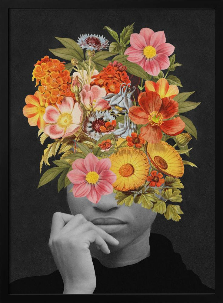 Bunter Vintage-Blumenstrauß | Poster