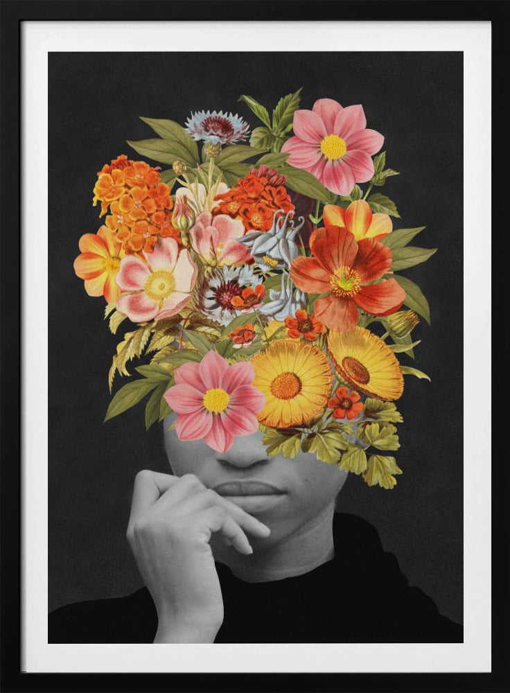 Bunter Vintage-Blumenstrauß | Poster