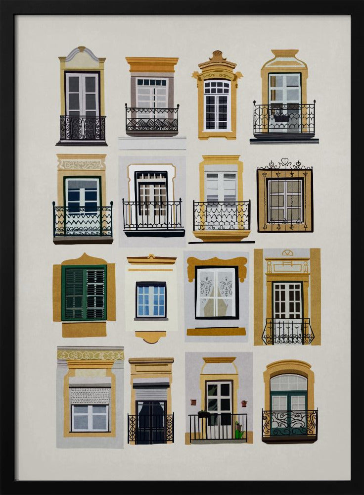 Fenster von Lissabon | Poster