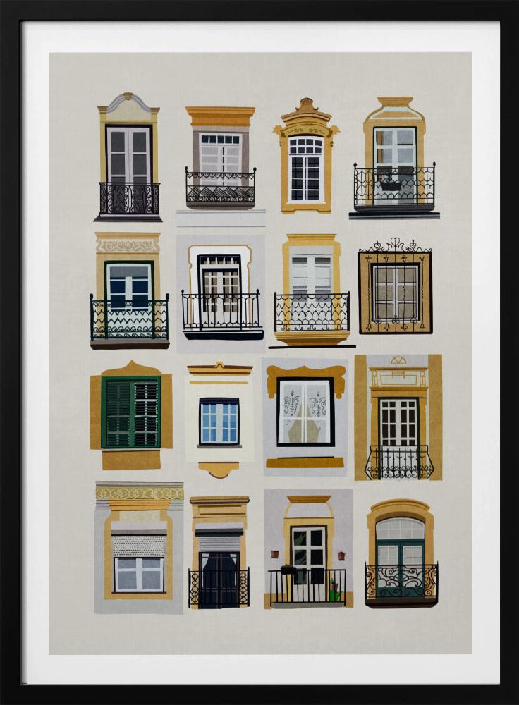 Fenster von Lissabon | Poster