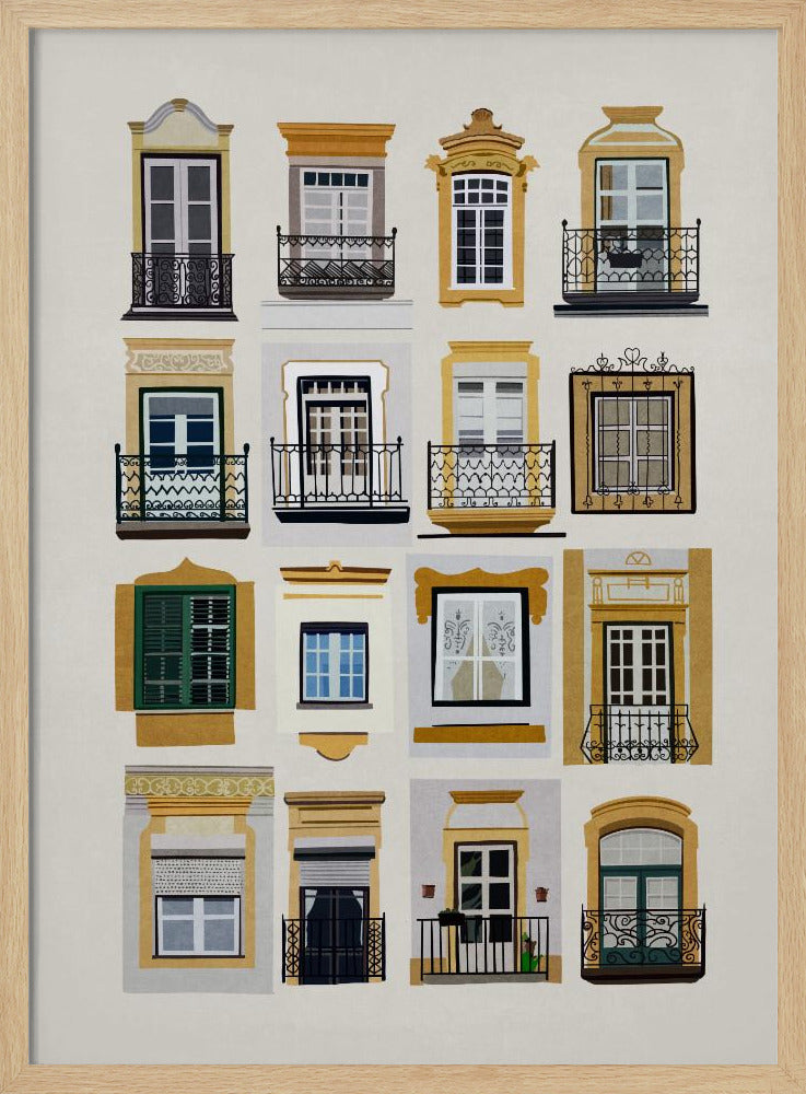 Fenster von Lissabon | Poster