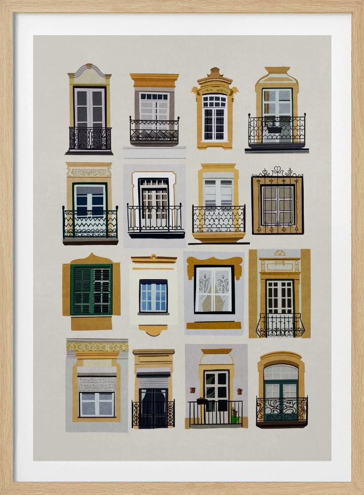 Fenster von Lissabon | Poster