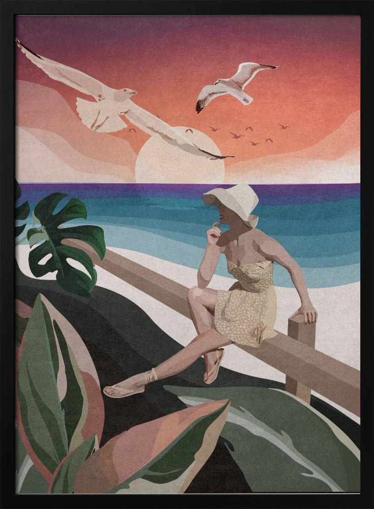 Seaside Contemplation | Poster
