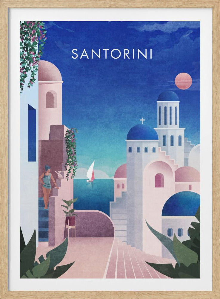 Verträumtes Santorin | Poster