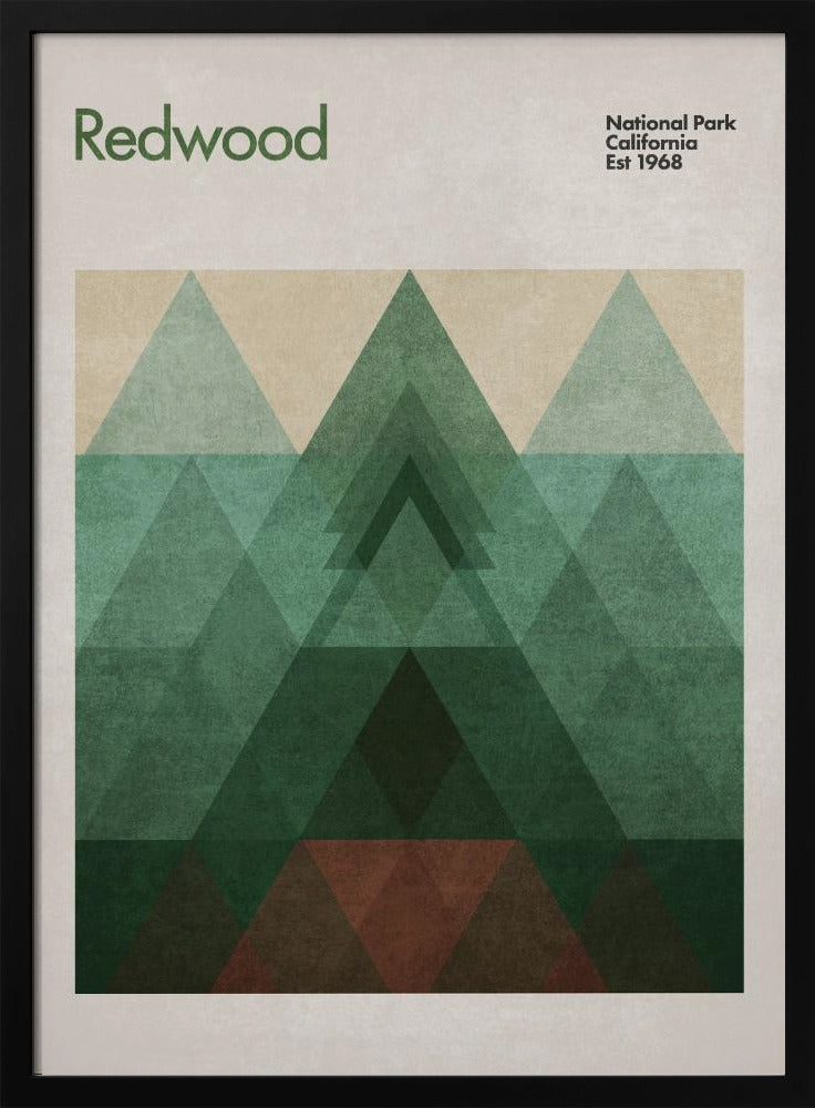 Dreieckiger Redwood | Poster
