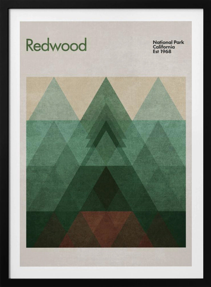 Dreieckiger Redwood | Poster