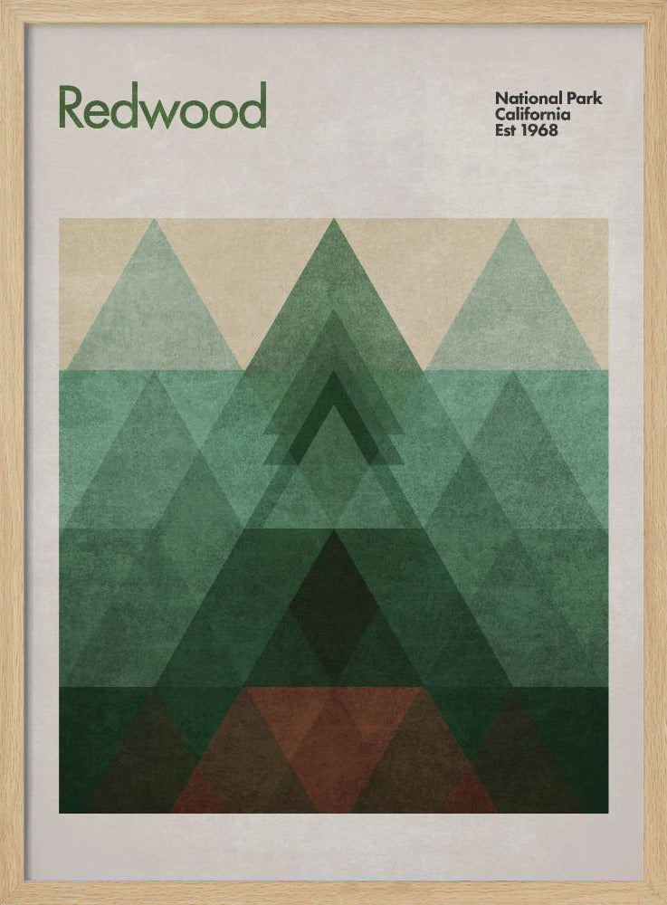 Dreieckiger Redwood | Poster