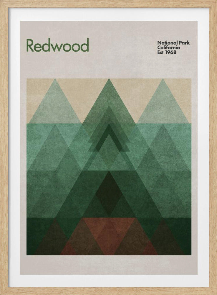 Dreieckiger Redwood | Poster