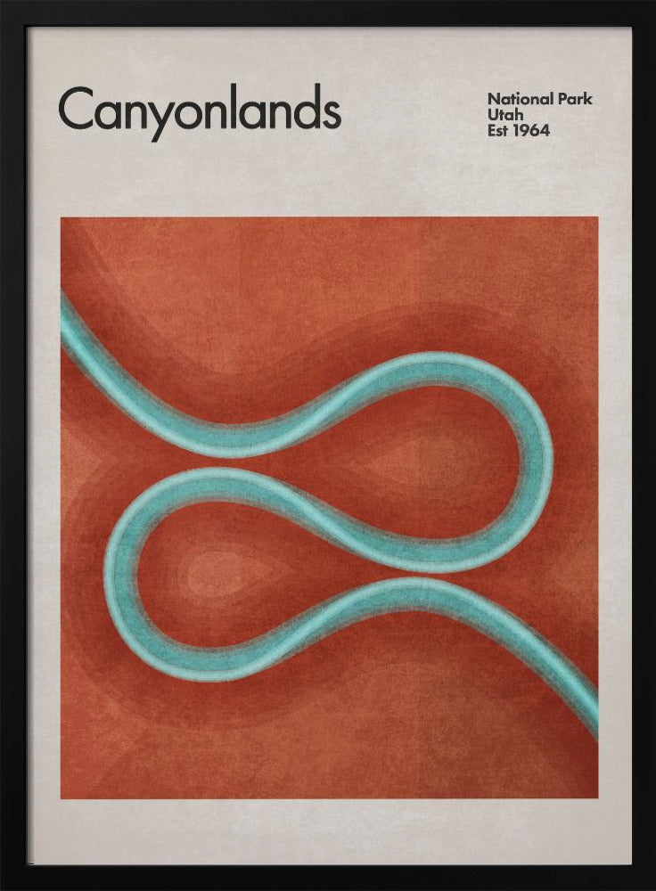 Gewundene Flusspfade | Poster