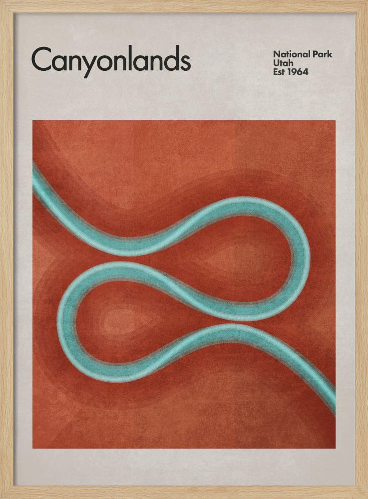Gewundene Flusspfade | Poster