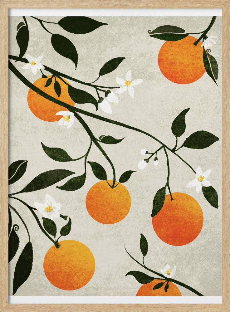 Orangen in Blüte | Poster