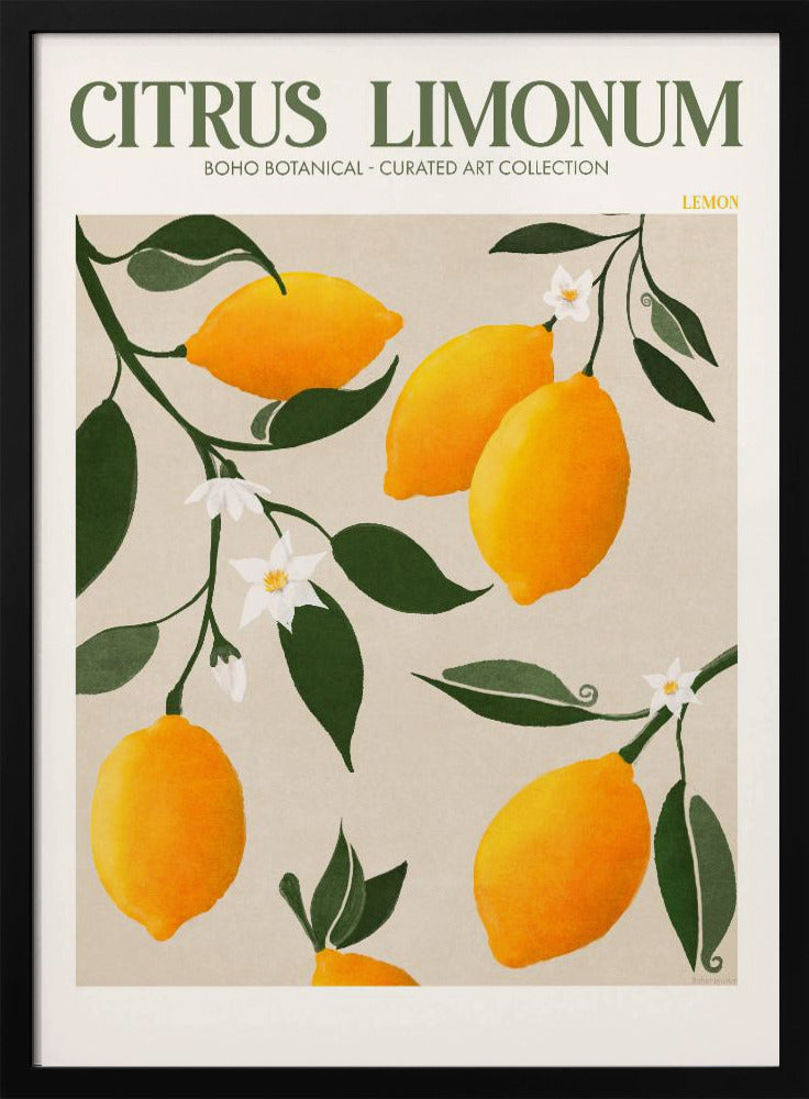 Goldener Zitrusgenuss | Poster