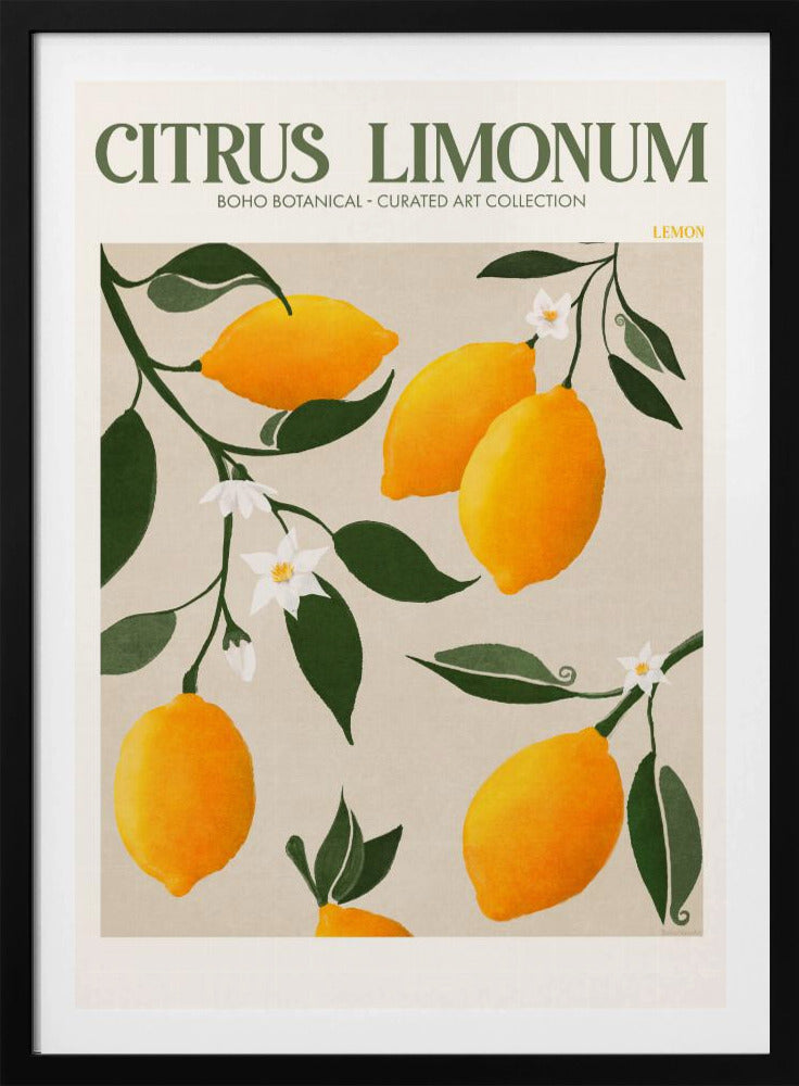 Goldener Zitrusgenuss | Poster
