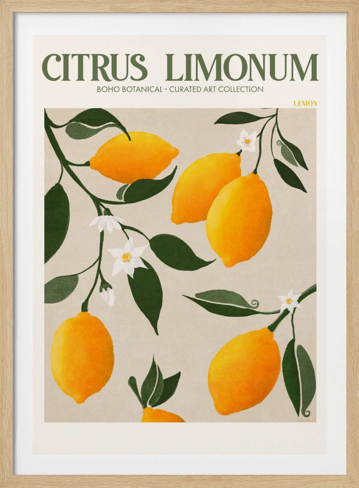 Goldener Zitrusgenuss | Poster