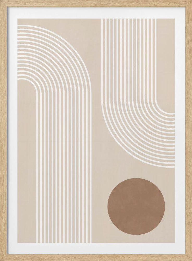 Beige Arc Poster | Poster