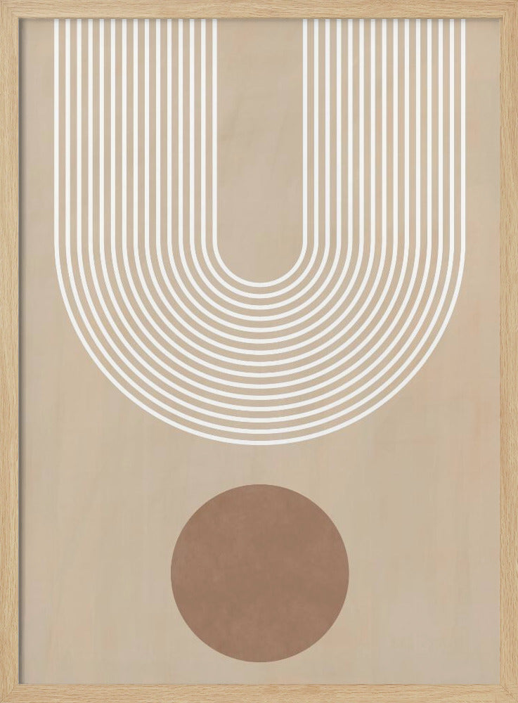 Beige Arc Poster | Poster